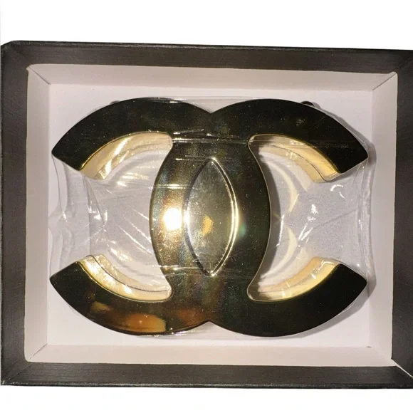 Metallic Gold Tone Logo Crossbody - Picture 2 of 5